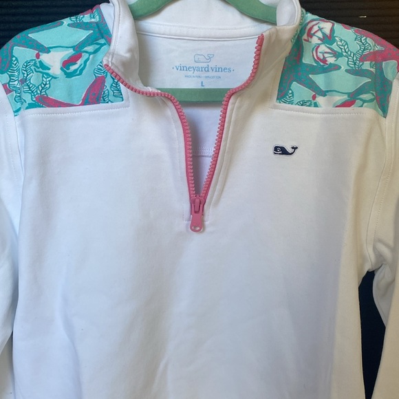 NWOT Vineyard Vines, Girls, Quarter -Zip (size L -14) - Picture 4 of 9